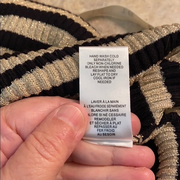 Tahiti Black/Golden Mist fashion Pullover Top - Picture 7 of 7